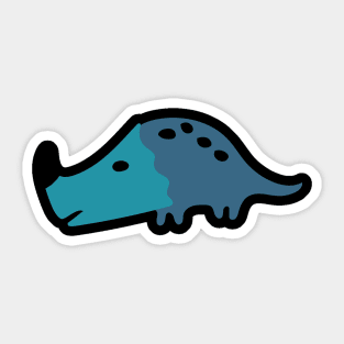 Dino funny cartoon design so cute doodle art. Sticker